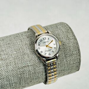 Carriage by Timex Watch Womens 22mm Round Two Tone Stretchy Classic New Battery